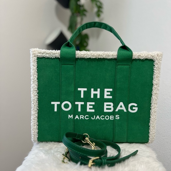 Marc Jacobs Handbags - MARC JACOBS The Tote Bag  Medium Suede & Sherpa Trim